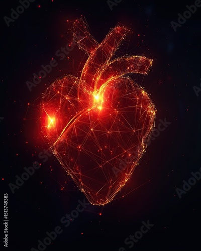 Aids abstract healthcare geometry and treatment surreal