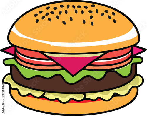 Classic Cheeseburger Fast Food