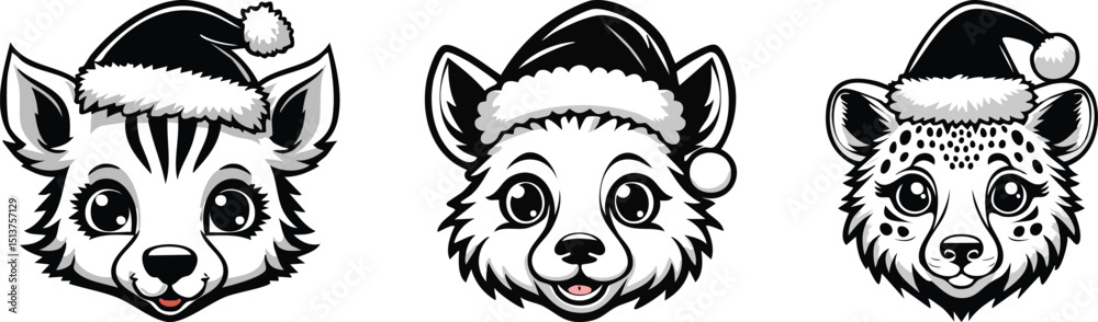 custom made wallpaper toronto digitalChristmas Animals Clipart