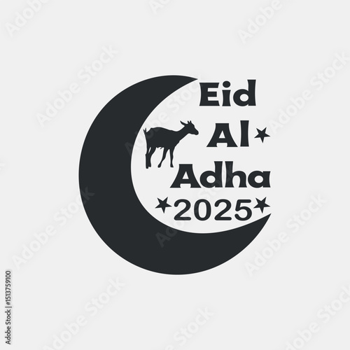 Eid logo, mosque, silhouette, logo design, designer, Eid  Mubarak, Vector illustration, Islamic celebration, lantern and sheep, Animal, holiday, greeting, typography, Muslim, vector art,