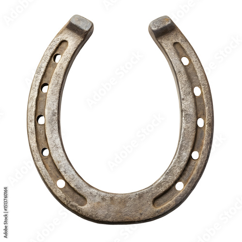 Horseshoe isolated on a transparent background