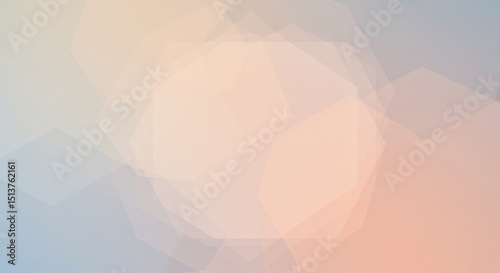Abstract polygonal design with soft pastel colors