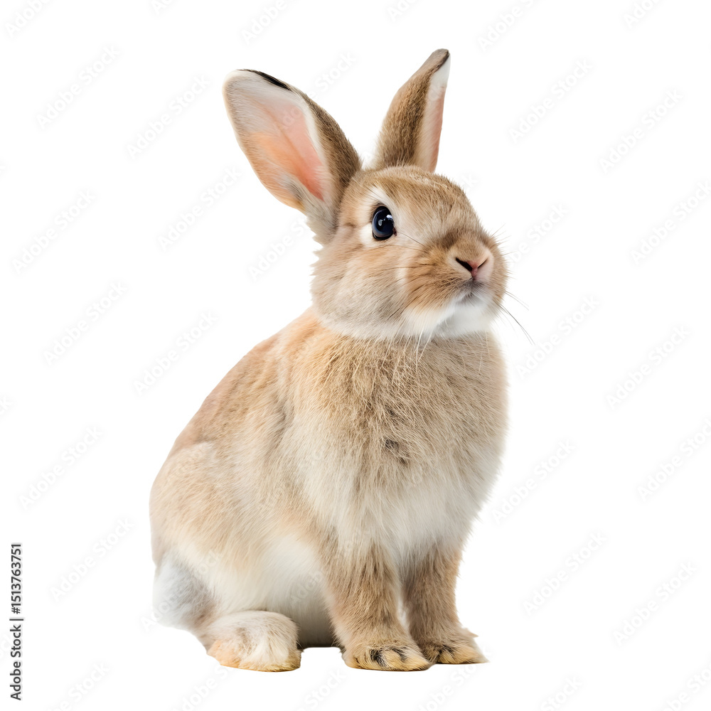 Obraz premium Rabbit isolated on a transparent background