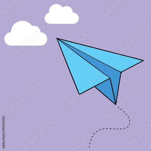Playful Blue Paper Airplane Vector, this charming design is perfect for educational resources, children’s books, digital art, and classroom decor. Ideal for both print and digital use.