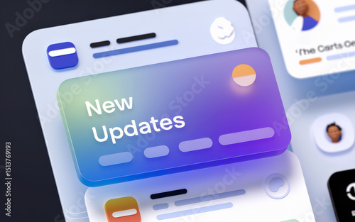 A modern user interface screen displays a 