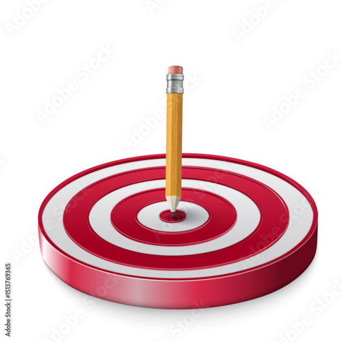 Illustration of Pencil Target Writing Ideas