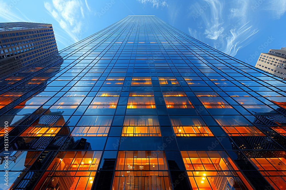 custom made wallpaper toronto digitalSkyward Tower: Low-Angle View of a Majestic High-Rise