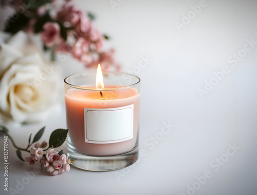 Candle mockup.