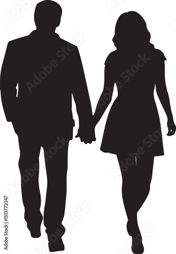 silhouette of a couple