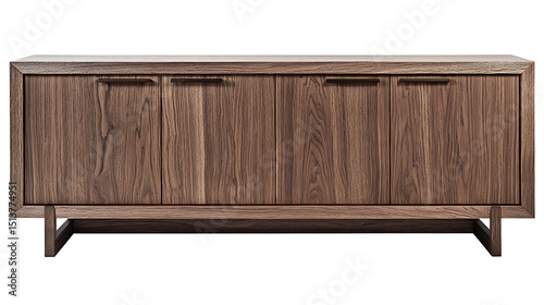 A wooden cabinet with four drawers