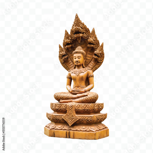 buddha statue isolated on white