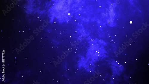 Animated Galaxy Space Background - Cosmic Visual Loop particles motion background
