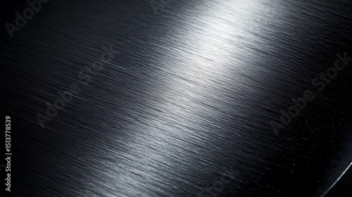 A modern industrial panel with a brushed black metal finish and gentle reflections

