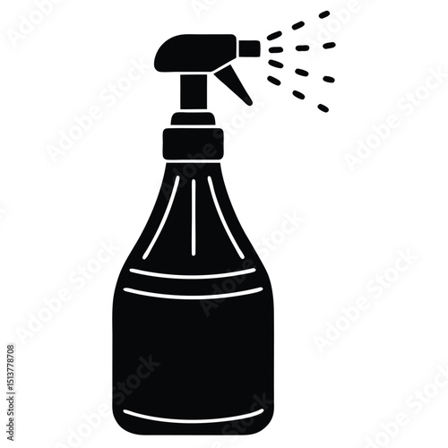 Streamlined spray bottle icon illustrating a versatile liquid dispenser for efficient application.