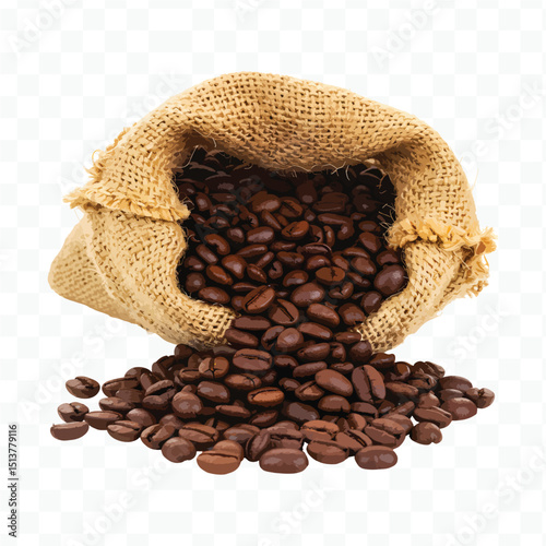 coffee beans in a bag