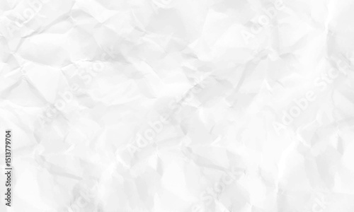 Paper texture Crumpled White. Grey paper texture, Old vintage page or grunge vignette of old newspaper. Top view.