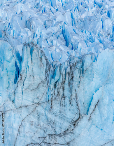 Taking an abstarct close-up of a glacier in Argentina 4