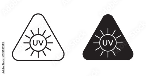 UV light do not look sign