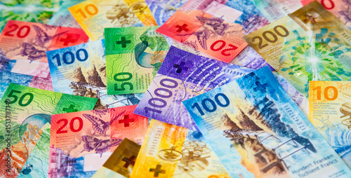 Swiss francs photo