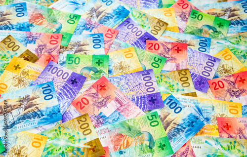 Swiss francs photo