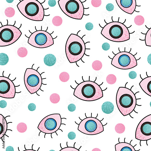 seamless eye pattern for background,fabric,cover,etc