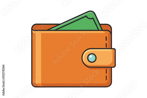 Wallet payment icon isolated on white background