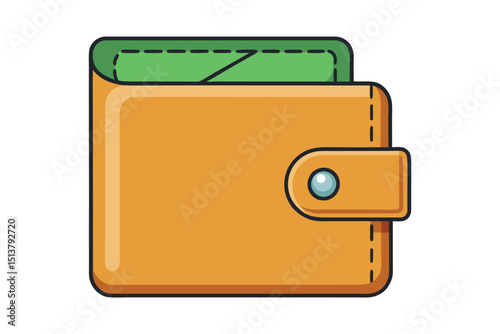 Wallet payment icon isolated on white background