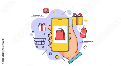 Mobile Shopping Convenient Online Shopping Experience