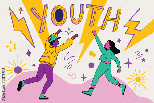 Vibrant Youth A Celebration of Energy and Style