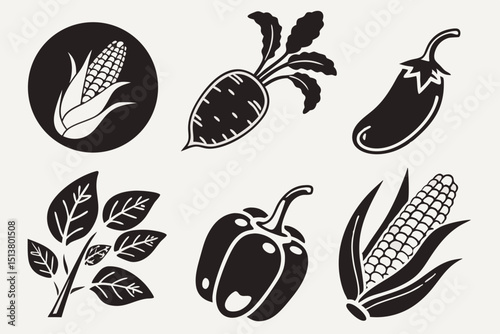 set of vegetables