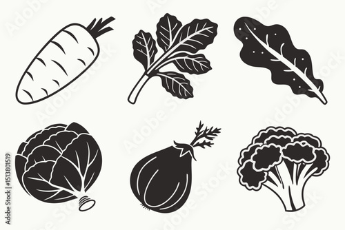 set of vegetables