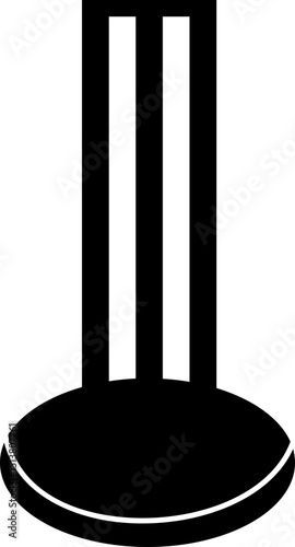 Cricket wicket icon . trendy flat and line styles. Cricket game vector isolated on transparent background. cricket tournament wicket out elements template. vintage for clubs and team. Sports sign web