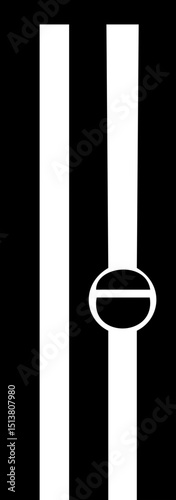 Cricket wicket icon . trendy flat and line styles. Cricket game vector isolated on transparent background. cricket tournament wicket out elements template. vintage for clubs and team. Sports sign web