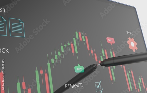 Financial Trading Platform Candlestick Chart