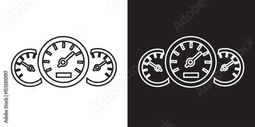 Speedometer speed  icon. Speed measurement vector. Car speed, fuel, RPM, tachometer. vector illustration. EPS 10/AI
