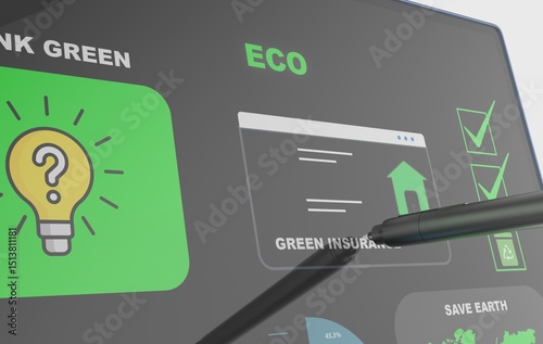 Eco-Friendly Infographic on Digital Display