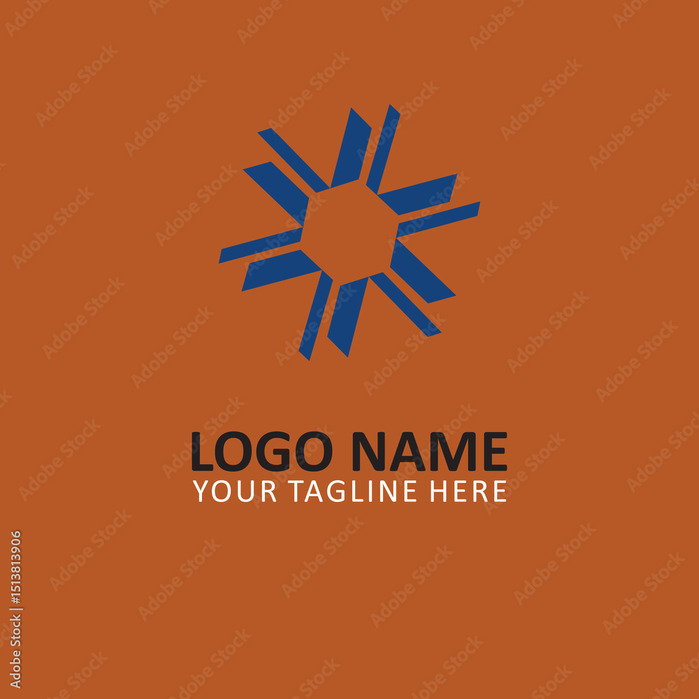 Fototapeta premium example logo for business, company logo. Brand identity
