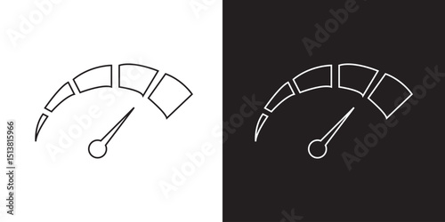 Speedometer speed  icon. Speed measurement vector. Car speed, fuel, RPM, tachometer. vector illustration. EPS 10/AI