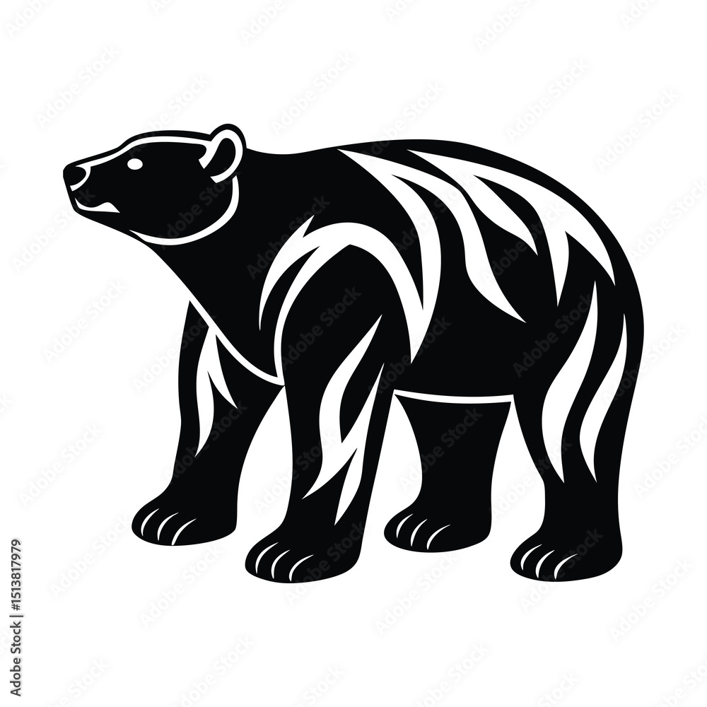 Fototapeta premium Polar Bear SVG