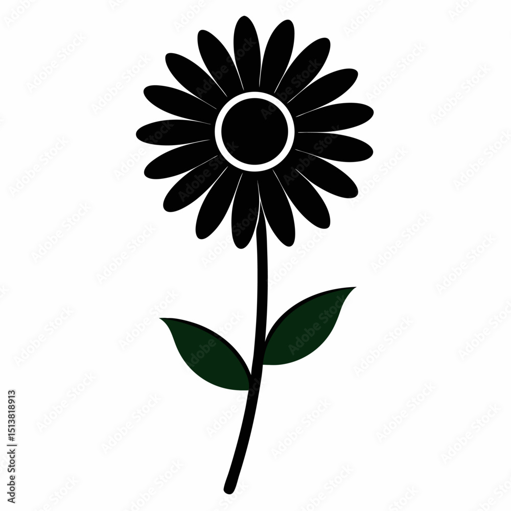 Fototapeta premium yellow flower on white background