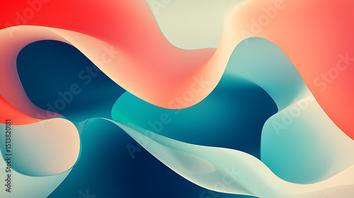 A colorful, abstract background with a blue and red swirl