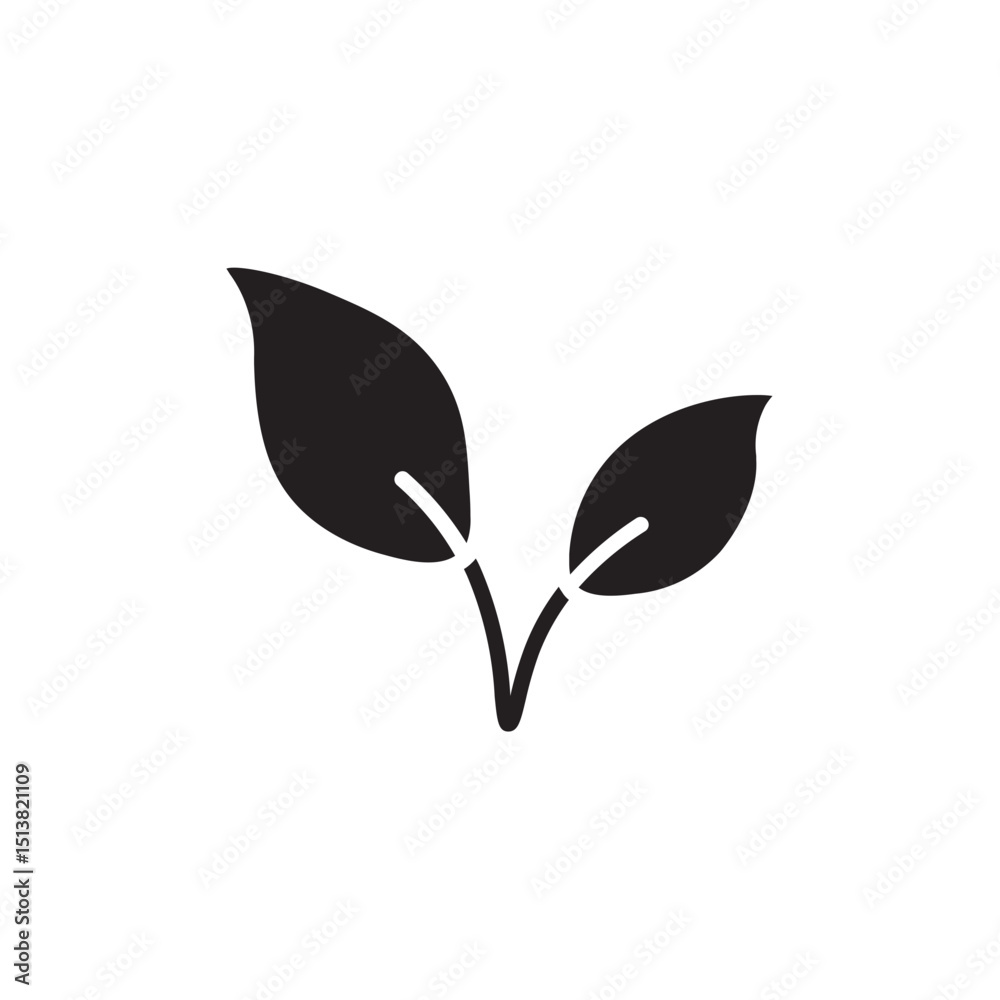 Obraz premium vegetarian glyph