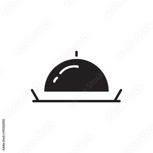 restaurant cloche glyph