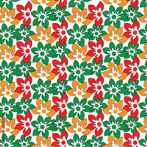 abestract new simpole flower pattern design.