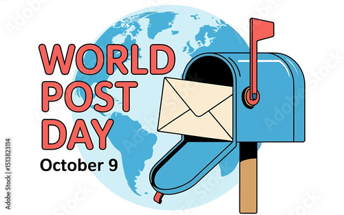 Celebrating World Post Day An Illustrated Graphic for October 9th