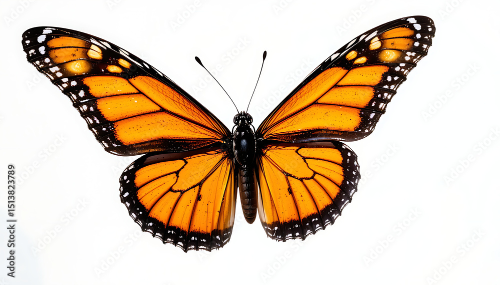 Fototapeta premium butterfly on white background