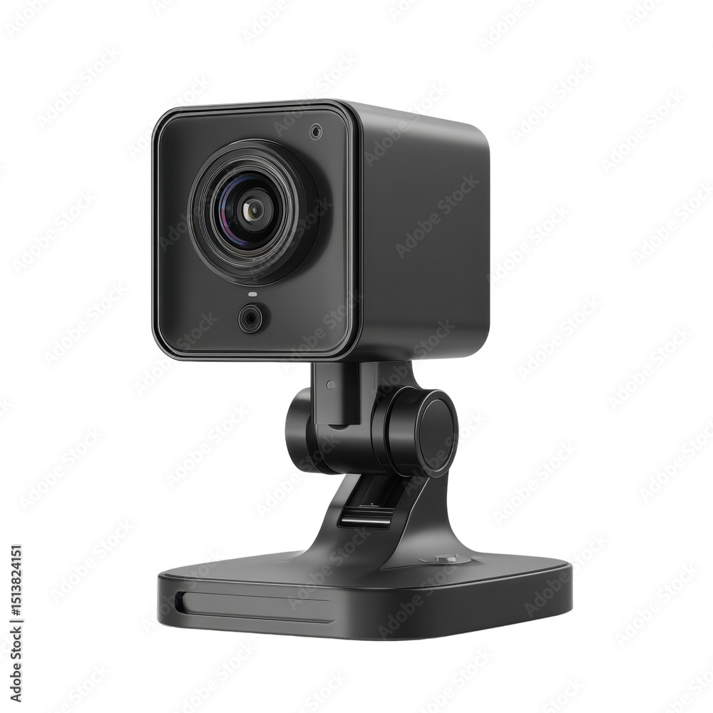 Modern High-Definition Webcam for Your Setup on white background Modern High-Definition Webcam for Your Setup on white background