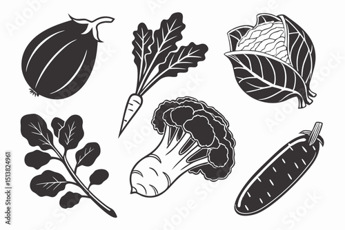set of vegetables