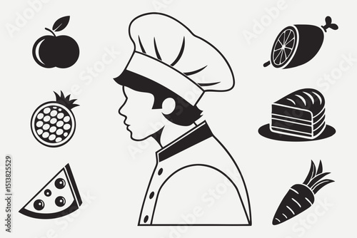 hand drawn vector illustration of a pizza