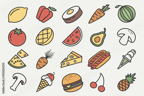 seamless pattern with vegetables